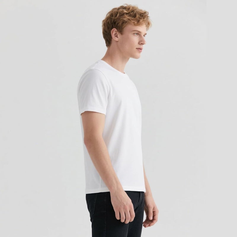 OKBA 5 pcs Sublimation Blank T-Shirts Round Collar Short Sleeves Adult White Polyester t Shirts - Image 5
